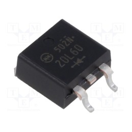 1 pcs x SHINDENGEN - DF20L60-7102 - Diode: rectifying, SMD, 600V, 20A, 70ns, STO220 (SC83 similar)