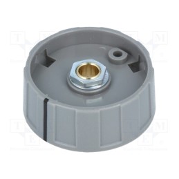 1 pcs x OKW - A2640068 - Knob, with pointer, ABS, Øshaft: 6mm, Ø40x15.5mm, black, A2640