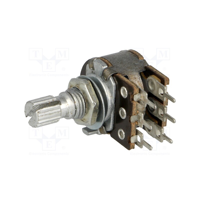 1 pcs x TELPOD - PRP162G 1K A 16P6 - Potentiometer: shaft, single turn, 1kΩ, 100mW, ±20%, on panel,PCB