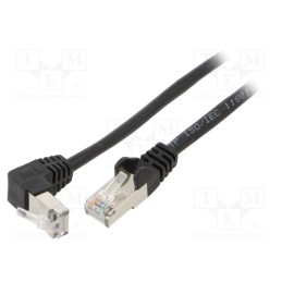 1 pcs x Goobay - 94188 - Patch cord, F/UTP, 5e, stranded, CCA, PVC, black, 2m, 26AWG, shielded