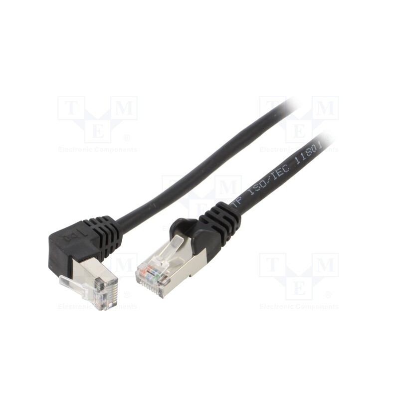 1 pcs x Goobay - 94188 - Patch cord, F/UTP, 5e, stranded, CCA, PVC, black, 2m, 26AWG, shielded