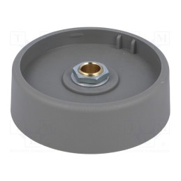 1 pcs x OKW - A3150068 - Knob, without pointer, polyamide, Øshaft: 6mm, Ø50x16mm, grey