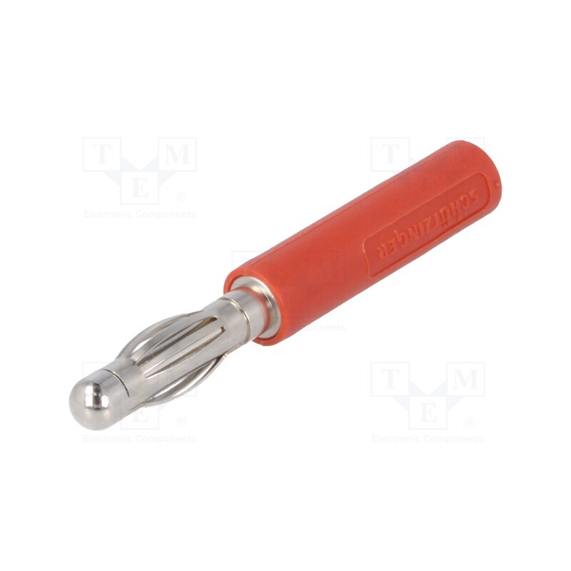 1 pcs x SCHu00dcTZINGER - A 40-40 S NI / RT - Adapter, 4mm banana, banana 4mm socket,banana 4mm plug, 32A