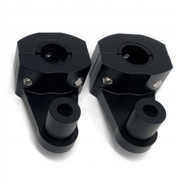 Universal black handlebar mount, 22 mm to 22-28 mm, height 60 mm