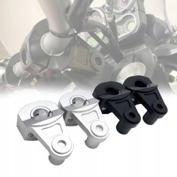 Universal black handlebar mount, 22 mm to 22-28 mm, height 60 mm