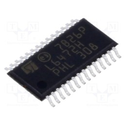 1 pcs x STMicroelectronics - L6472H - IC: driver, motor controller, HTSSOP28, 3A, 8÷45V
