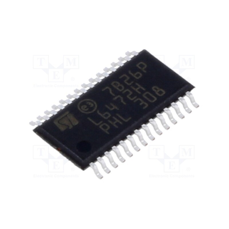 1 pcs x STMicroelectronics - L6472H - IC: driver, motor controller, HTSSOP28, 3A, 8÷45V