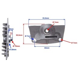 Mini Cross ATV 125 right cylinder head cover