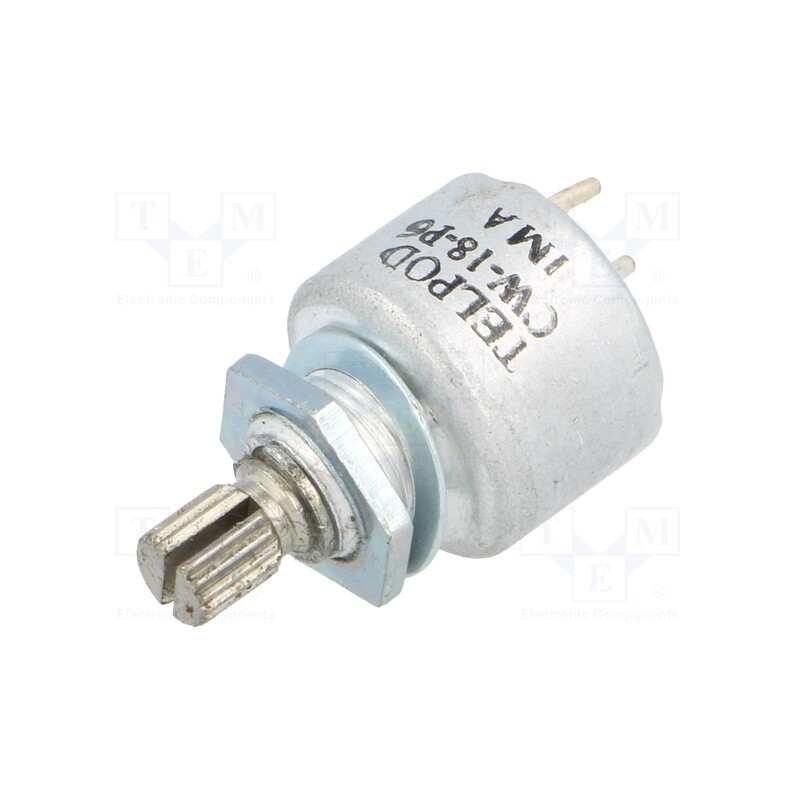 1 pcs x TELPOD - PC-199-18-1M-P6 - Potentiometer: shaft, single turn, 1MΩ, 1W, ±30%, 6mm, linear, THT
