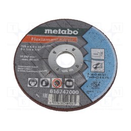 1 pcs x METABO - 616747000 - Grinding wheel, Ø: 125mm, Øhole: 22.2mm, Disc thick: 6mm