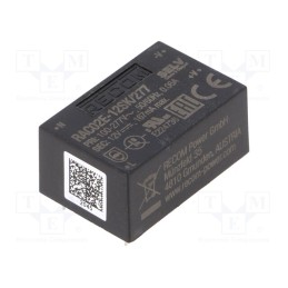 1 pcs x RECOM - RAC02E-12SK/277 - Converter: AC/DC, 2W, 85÷305VAC, 12VDC, Iout: 167mA, 73%, PCB, 4000V