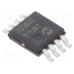 1 pcs x MICROCHIP TECHNOLOGY - MCP3550-60E/MS - IC: A/D converter, Ch: 1, 22bit, 15sps, 2.7÷5.5V, MSOP8, ±8LSB