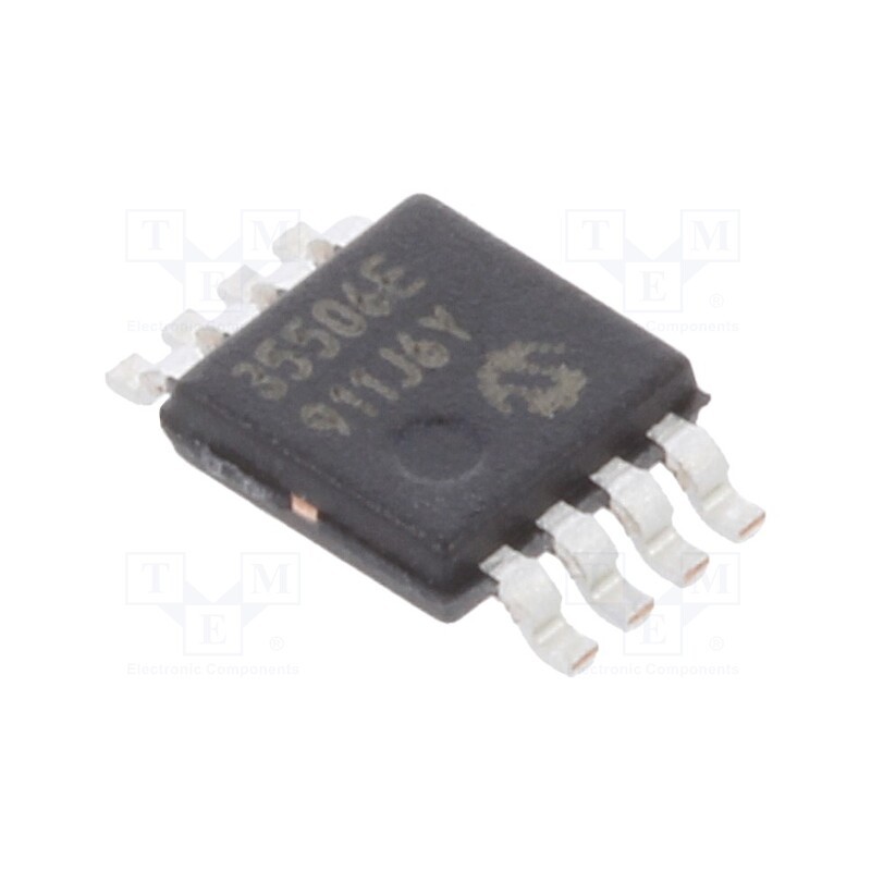 1 pcs x MICROCHIP TECHNOLOGY - MCP3550-60E/MS - IC: A/D converter, Ch: 1, 22bit, 15sps, 2.7÷5.5V, MSOP8, ±8LSB