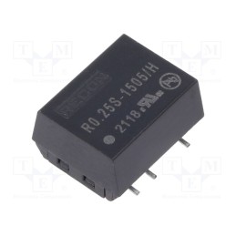1 pcs x RECOM - R0.25S-1505/H - Converter: DC/DC, 0.25W, Uin: 13.5÷16.5V, Uout: 5VDC, Iout: 50mA, SMD