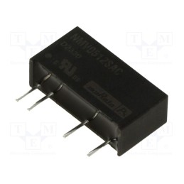 1 pcs x Murata Power Solutions - NMV0512SAC - Converter: DC/DC, 1W, Uin: 4.5÷5.5V, Uout: 12VDC, Iout: 84mA, SIP