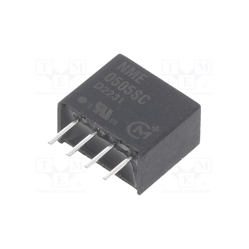 1 pcs x Murata Power Solutions - NME0505SC - Converter: DC/DC, 1W, Uin: 4.5÷5.5V, Uout: 5VDC, Iout: 200mA, SIP