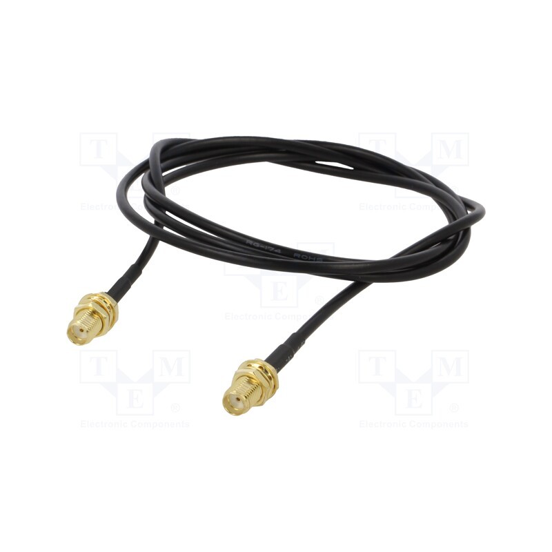 1 pcs x ONTECK - SMA-13-1.0 - Cable, 50Ω, 1m, SMA socket,both sides, black, straight