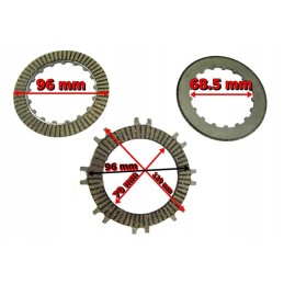 Clutch discs for quad atv 110 125 automatic