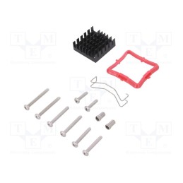 1 pcs x Advanced Thermal Solutions - ATS-61270D-C1-R0 - Heatsink: extruded, grilled, black, L: 27mm, W: 27mm, H: 9.5mm