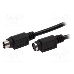 1 pcs x BQ CABLE - CAB-PS2WG/2-BK - Cable, PS/2 socket,PS/2 plug, 2m, black, connection 1: 1