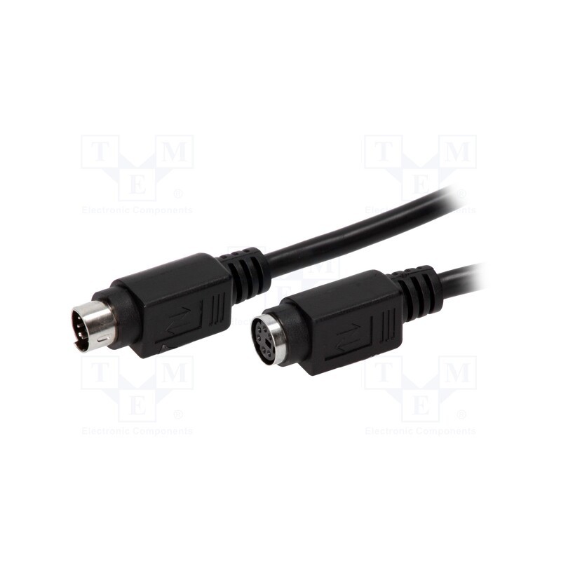 1 pcs x BQ CABLE - CAB-PS2WG/2-BK - Cable, PS/2 socket,PS/2 plug, 2m, black, connection 1: 1