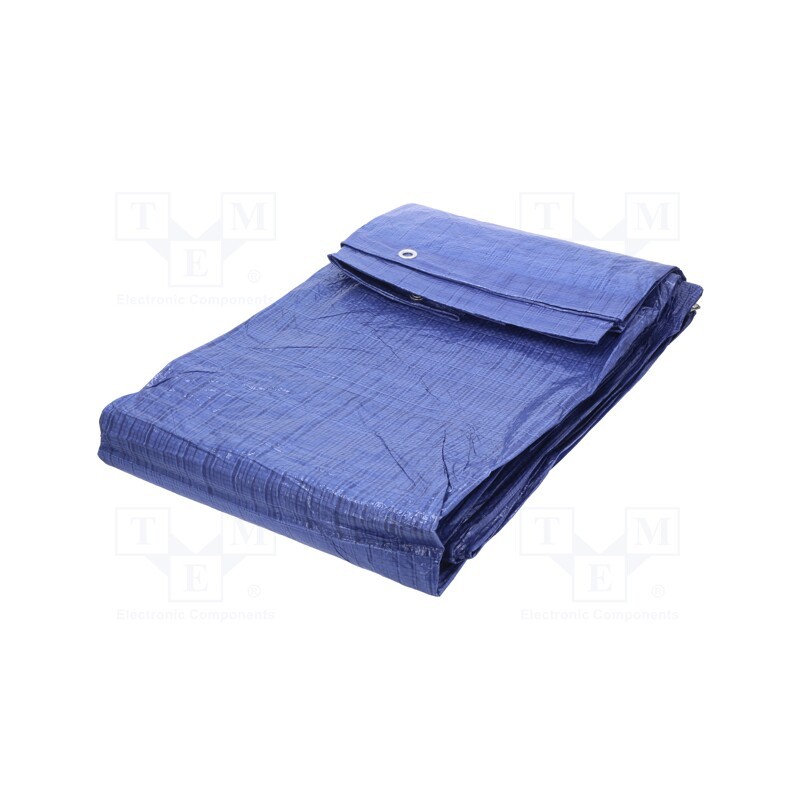 1 pcs x AGRO-LAND - 07-01-0203 - Tarpaulin, L: 3m, Width: 2m, polyetylene, blue, with metal rings