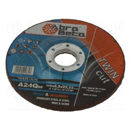 1 pcs x ABRA BETA - 380115 - Grinding wheel, Ø: 115mm, Øhole: 22.23mm, Thk: 6.5mm