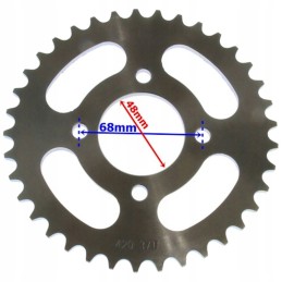 Drive rear sprocket 37z front chain 420h grease set ATV Quad 4t 110 125