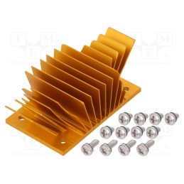 1 pcs x Advanced Thermal Solutions - ATS-1141-C1-R0 - Heatsink: extruded, grilled, BGA, golden, L: 37mm, W: 58mm, H: 22.9mm