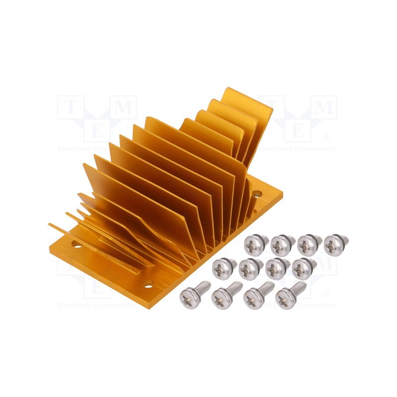1 pcs x Advanced Thermal Solutions - ATS-1141-C1-R0 - Heatsink: extruded, grilled, BGA, golden, L: 37mm, W: 58mm, H: 22.9mm