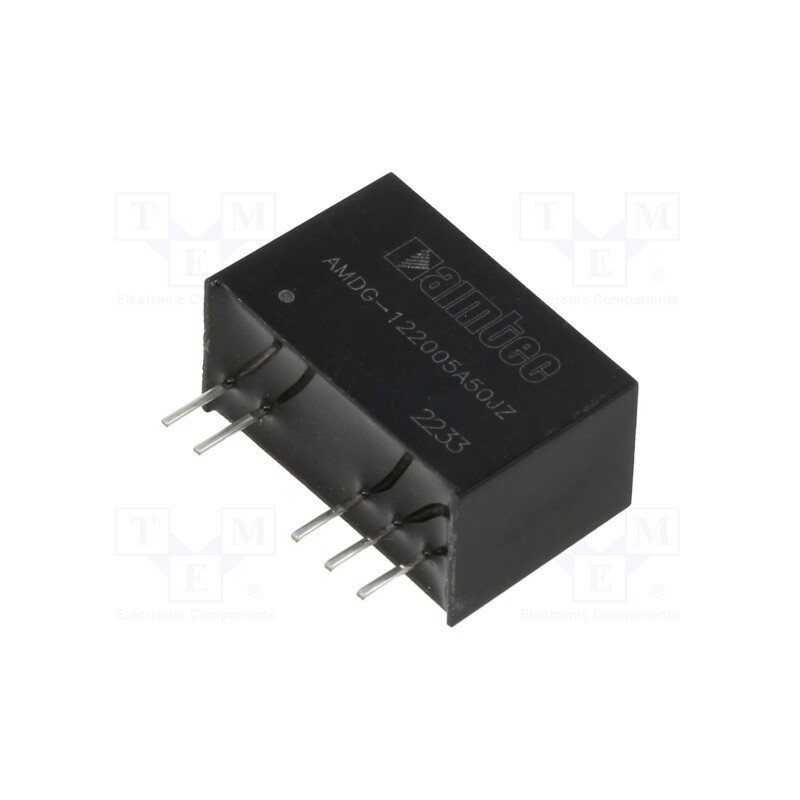 1 pcs x AIMTEC - AMDG-122005A50JZ - Converter: DC/DC, 2.25W, Uin: 10.8÷13.2V, Uout: 20VDC, Uout2: -5VDC