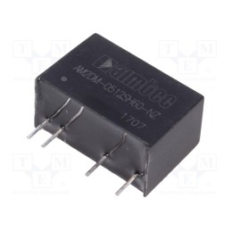 1 pcs x AIMTEC - AM2DM-0512SH60-NZ - Converter: DC/DC, 2W, Uin: 4.5÷5.5V, Uout: 12VDC, Iout: 167mA, SIP7