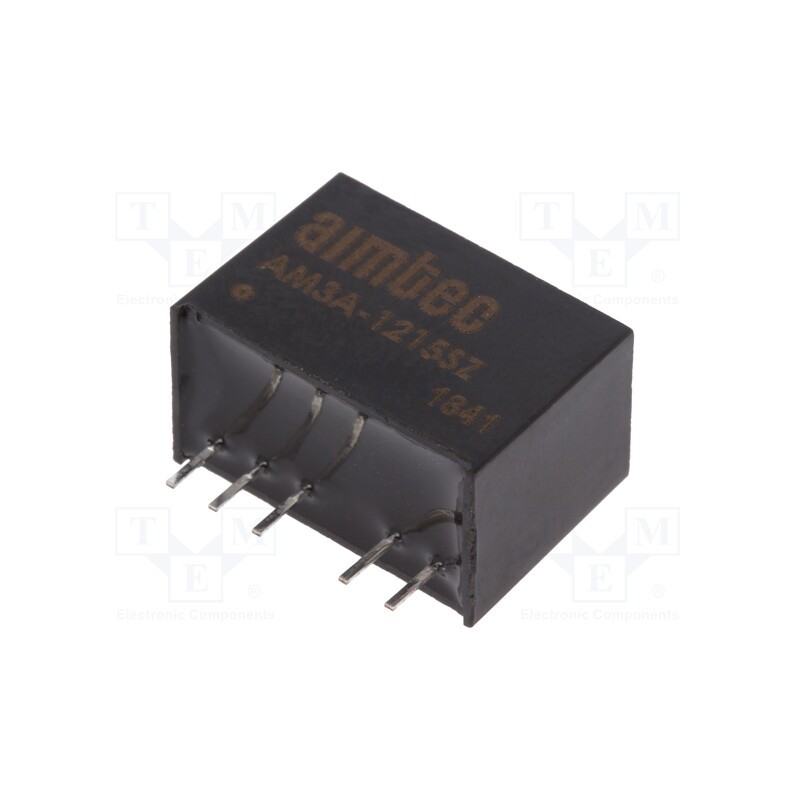 1 pcs x AIMTEC - AM3A-1215SZ - Converter: DC/DC, 3W, Uin: 4.5÷18V, Uout: 15VDC, Iout: 200mA, SIP6