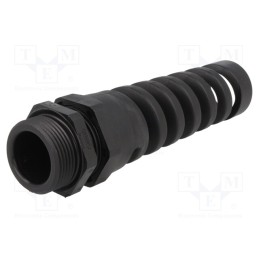 1 pcs x HUMMEL - 1.293.2101.14 - Cable gland, with strain relief, PG21, IP68, polyamide, black
