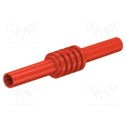 1 pcs x STu00c4UBLI - 66.9123-22 - Adapter,socket, 4mm banana, 32A, 1kV, 62.5mm, red, Contacts: brass