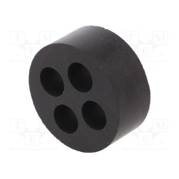 1 pcs x LAPP - 53340490 - Insert for gland, 9mm, M40, IP54, NBR rubber, Holes no: 4