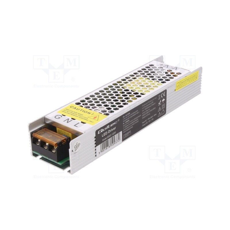 1 pcs x QOLTEC - 50937 - Power supply: switched-mode, for building in, constant voltage