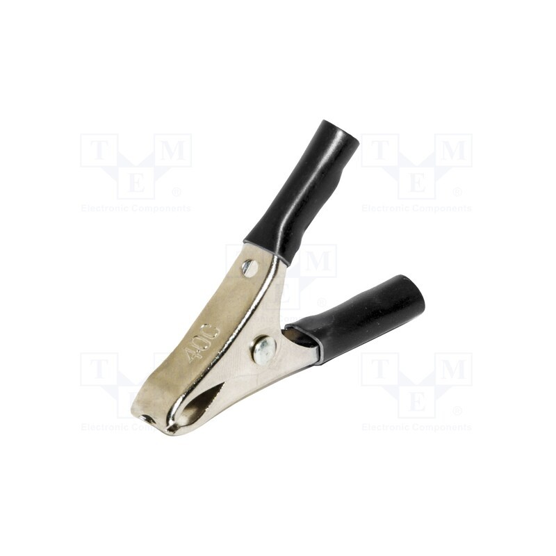 1 pcs x MUELLER ELECTRIC - BU-40C-0 - Crocodile clip, 20A, Grip capac: max.19mm, Overall len: 58mm