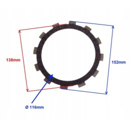 Quad atv shineray 300 4 clutch disc