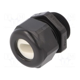 1 pcs x HUMMEL - 1.587.2501.51 - Cable gland, M25, 1.5, IP65, polyamide, black, Holes no: 1, 14x7mm