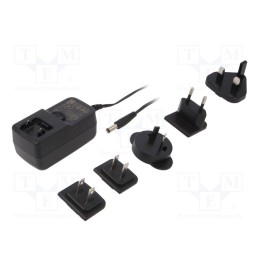 1 pcs x XP POWER - VER18US090-JA - Power supply: switched-mode, plug, 9VDC, 2A, 18W, Out: 5,5/2,1, 85%