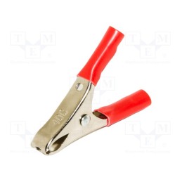 1 pcs x MUELLER ELECTRIC - BU-40C-2 - Crocodile clip, 20A, Grip capac: max.19mm, Overall len: 58mm, red