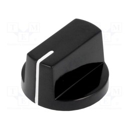 1 pcs x SCI - PN-32-6.4 - Knob, with pointer, bakelite, Øshaft: 6.35mm, Ø26x15.4mm