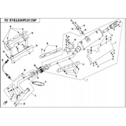 Exhaust gasket cfmoto 500 x5 0180 022300
