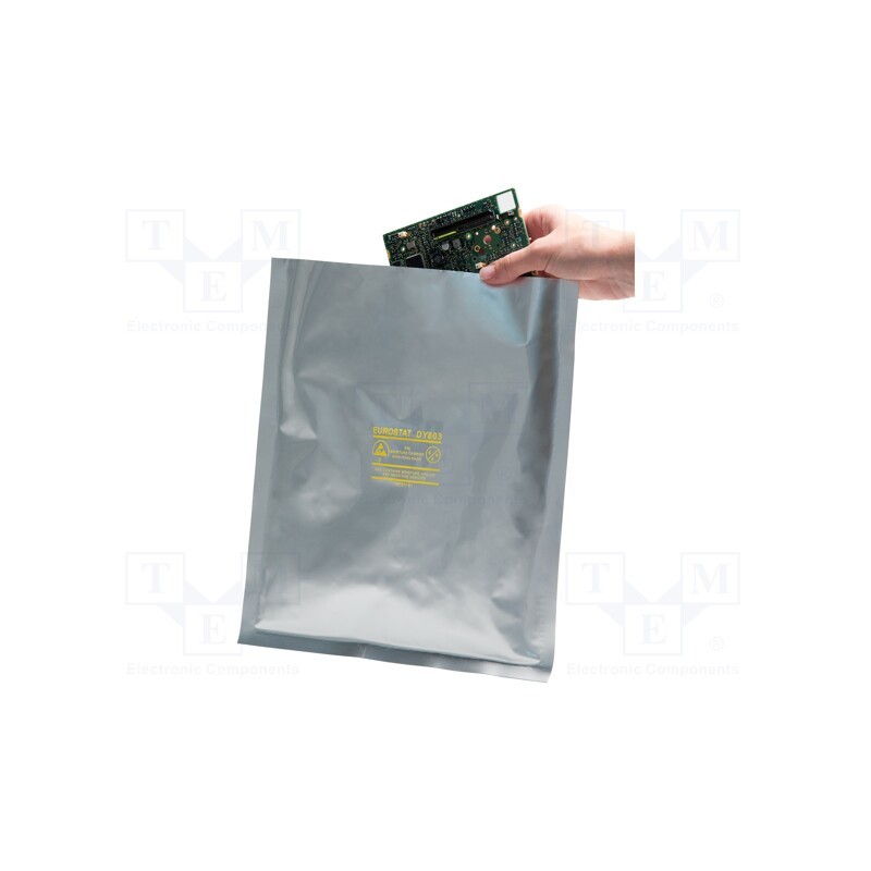 100 pcs x EUROSTAT GROUP - 20-211-0120 - Protection bag, ESD, L: 457mm, W: 406mm, Thk: 106um, &lt,1TΩ