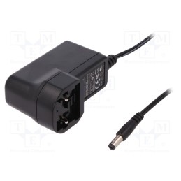 1 pcs x MEAN WELL - GEM12I48-P1J - Power supply: switched-mode, plug, 48VDC, 0.25A, 12W, Out: 5,5/2,1