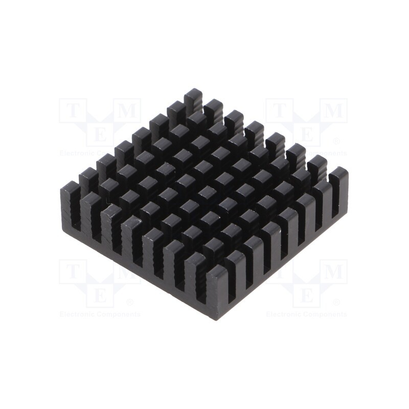 1 pcs x ALUTRONIC - PG2828/8/SE/SF - Heatsink: extruded, grilled, BGA,PGA, black, L: 28mm, W: 28mm, H: 8mm