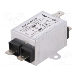 1 pcs x SCHURTER - 5500.203 - Filter: anti-interference, 250VAC, Cx: 68nF, Cy: 2.2nF, 300uH, THT