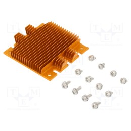 1 pcs x Advanced Thermal Solutions - ATS-1144-C1-R0 - Heatsink: extruded, grilled, BGA, golden, L: 58mm, W: 61mm, H: 11.4mm