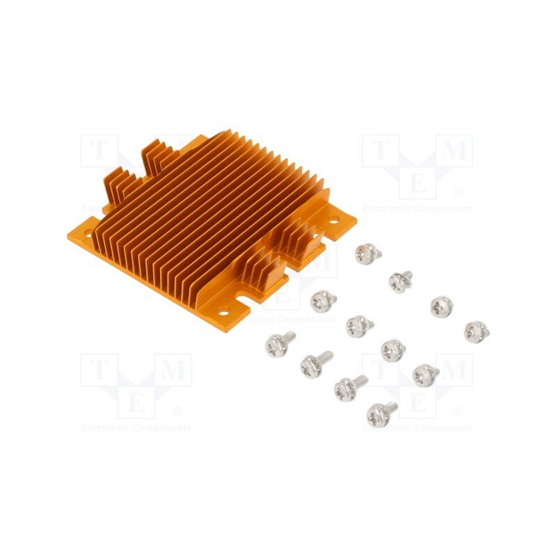 1 pcs x Advanced Thermal Solutions - ATS-1144-C1-R0 - Heatsink: extruded, grilled, BGA, golden, L: 58mm, W: 61mm, H: 11.4mm